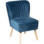 M&s - fauteuil 58x64x80 cm en tissu bleu - bayo M&s - fauteuil 58x64x80 cm en tissu bleu - bayo