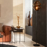 M&s - lampadaire 1 lampe 28x28x160 cm en verre marron - honey
