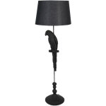 M&s - lampadaire pi�tement forme oiseau 40x40x121 cm en polyr�sine noir