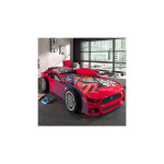 Lit voiture panthere 90x200 cm rouge - carino