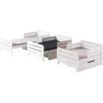 M&s - lit enfant �volutif 90x140 / 160 / 200 cm en pin blanc - jumpy