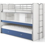 M&s - lits superpos�s 3 couchages 90x200 cm blanc et bleu - assia