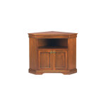 M&s - meuble tv d'angle en bois massif 2 portes 1 niche style louis philippe