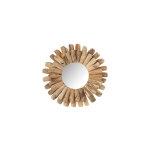 M&s - miroir rond 35 cm en bois flott naturel