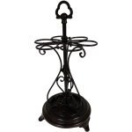 M&s - porte - parapluies 37x37x75 cm en m�tal noir