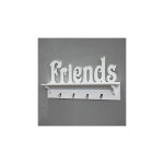 M&s - portemanteau mural friends 60x9x30 cm blanc