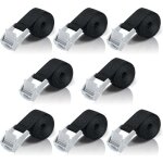 M sangle de tension, sangle  cliquet 8 pices avec boucle en alliage de zinc pour la fixation de moto ...