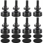 M10 lot de 8 pieds r�glables pour redresseurs de meubles, vis de r�glage, pieds de r�glage avec �crou ...