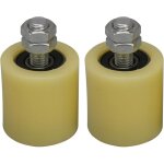 M12 48 x 50mm roue de guidage de roulement � rouleaux en acier pp avec insert de roulement 6201 pour ...
