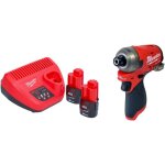 M12 fqid - 202 clé à choc sans fil 12 v 50 nm 1 / 4' brushless + 2x batterie 2, 0 ah + chargeur - milwaukee ... M12 fqid - 202 clé à choc sans fil 12 v 50 nm 1 / 4' brushless + 2x batterie 2, 0 ah + chargeur - milwaukee ...