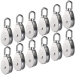 M15 poulie simple en acier inoxydable 304, 15mm seul poulies bloc rouleau, grue pivot crochet lisse fil ...