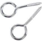 M5 65 piton � visser anneau en acier inoxydable 304 vis mouton oeil rond auto taraudeuse anneau � bague ...