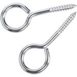 M5 65 piton � visser anneau en acier inoxydable 304 vis mouton oeil rond auto taraudeuse anneau � bague ...