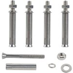 M8x100mm boulons � expansion hex vis d'expansion acier inoxydable 304 cheville beton lourd devoir ancrages ...