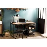 Macabane - sixtine - bureau marron 1 niche et 1 tablette teck recyclé acacia mahogany recyclé et métal ... Macabane - sixtine - bureau marron 1 niche et 1 tablette teck recyclé acacia mahogany recyclé et métal ...