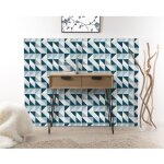 Macabane - margaux - console bois naturel 2 tiroirs pieds épingles métal noir Macabane - margaux - console bois naturel 2 tiroirs pieds épingles métal noir