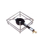 Four � gaz gpl 4 pieds chrom� 30x30