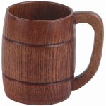 Ineasicer - machine  caf  grain, tasse  bire en bois, naturelle rtro grande capacit th eau classique ...