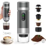 Machine � cafe portable, 3 en 1 cafeti�re � expresso chauffage �lectrique, 12v expresso cafeti�re rechargeable ...
