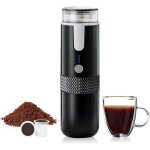 Machine  caf portable compatible avec les capsules de tasse k caf moulu cafetire  main  commande ...