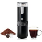 Machine � caf� portable compatible avec les capsules de tasse k caf� moulu cafeti�re � main � commande ...