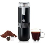 Machine � caf� portable compatible avec les capsules de tasse k caf� moulu cafeti�re � main � commande ...