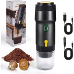 Machine � cafe portable comprend un c�ble de recharge pour v�hicule, 3 en 1 cafeti�re portable �lectrique ...