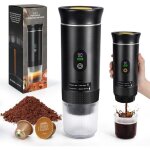 Machine � caf� portable machine � expresso de camping, machine � caf� � capsules expresso cafeti�re rechargeab ...