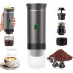 Machine � caf� portable de voyage, chauffage rapide 3 en 1 cafetiere portable 12v, auto - chauffage de ...