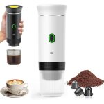 Machine  caf portable de voyage, chauffage rapide 3 en 1 cafetiere portable 12v, auto - chauffage de ...