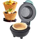 Machine � cornets gaufr�s - avec rev�tement antiadh�sif 350w - gaufrier � cornets pour glaces pour anniversair ...