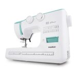 Machine a coudre medion sm 60 - 62w - 24 points + points doubles - 700 tr / min - led - turquoise