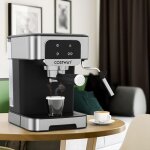 Machine � espresso 20 bars machine � caf� professionnelle 1200w avec mousseur � lait � vapeur r�servoir ...