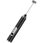 Machine  expresso, mini mousseur  lait portatif avec fouet en acier inoxydable pour caf, latte, cappuccino, ...