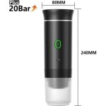 Machine � expresso portable sans fil 3 en 1 - 20 bars - compatible capsules et caf� moulu - rechargeable ...