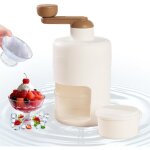 Machine  glace rase manuelle, broyeur  glace portable, machine  glace pile, idal pour les smoothies ...