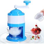 Machine  glace rase manuelle, broyeur  glace portable, machine  glace pile, idal pour les smoothies ...