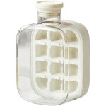 Machine � gla�ons 2 en 1, 500 ml, 800 ml, portable, avec grilles 18 / 12, bacs � gla�ons plats en silicone ...