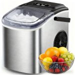 Machine � gla�ons compacte (poign�e transport) : 9 gla�ons / 6min, 12kg / 24h, autonettoyante, 2 tailles ...