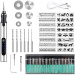 Machine � graver �lectrique - 3 r�glages de vitesse - outil de gravure sans fil - convient aux bijoux, ...