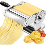 Machine � p�tes manuelle, 7 �paisseurs r�glables, machine � p�tes en acier inoxydable avec rouleau et ...