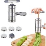 Machine � p�tes, machine � p�tes manuelle en acier inoxydable, machine � p�tes portable, machine � p�tes ...