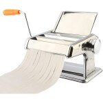 Machine � p�tes manuelle avec manivelle feuilleuse, machine � p�tes fra�ches � la maison en acier inoxydable ...