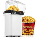 Machine � pop corn, 1200w air chaud sans gras huile popcorn maker, fonctionnement � un bouton, pr�t en ...