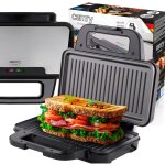 Machine À sandwich À panini Électrique camry cr3067 Machine À sandwich À panini Électrique camry cr3067