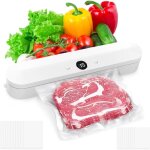 Jusch - machine sous vide alimentaire, avec 10 sacs sous vide, appareil de mise sous vide