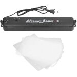 Machine sous vide alimentaire noir ? appareil multifonctionnel avec aspiration rapide, longueur de scellage ...