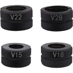 M�choire de sertissage v15v28 contour en v pour 15 mm, 18 mm, 22 mm, m, 28 mm, insert de m�choire de ...