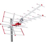 Maclean mctv - 855 tv terrestre dvb - t / t2 h. 265 hevc antenne combo uhf vhf passif max 100db?v filtre ...
