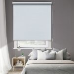 Store enrouleur occultant uni h190cm - blanc - l74 x h190cm